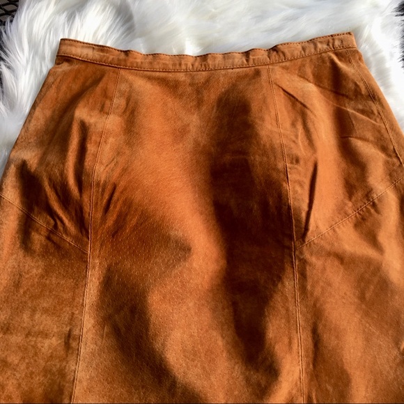 PB Martin Suede Leather Skirt - Picture 5 of 9